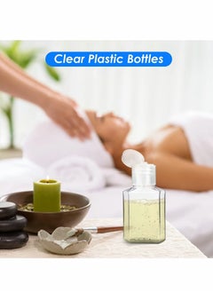 Generic Portable Clear Plastic Bottles with Flip Cap for Hand Sanitizer and Toiletries, Refillable and Squeezable Travel Containers  - Image 2