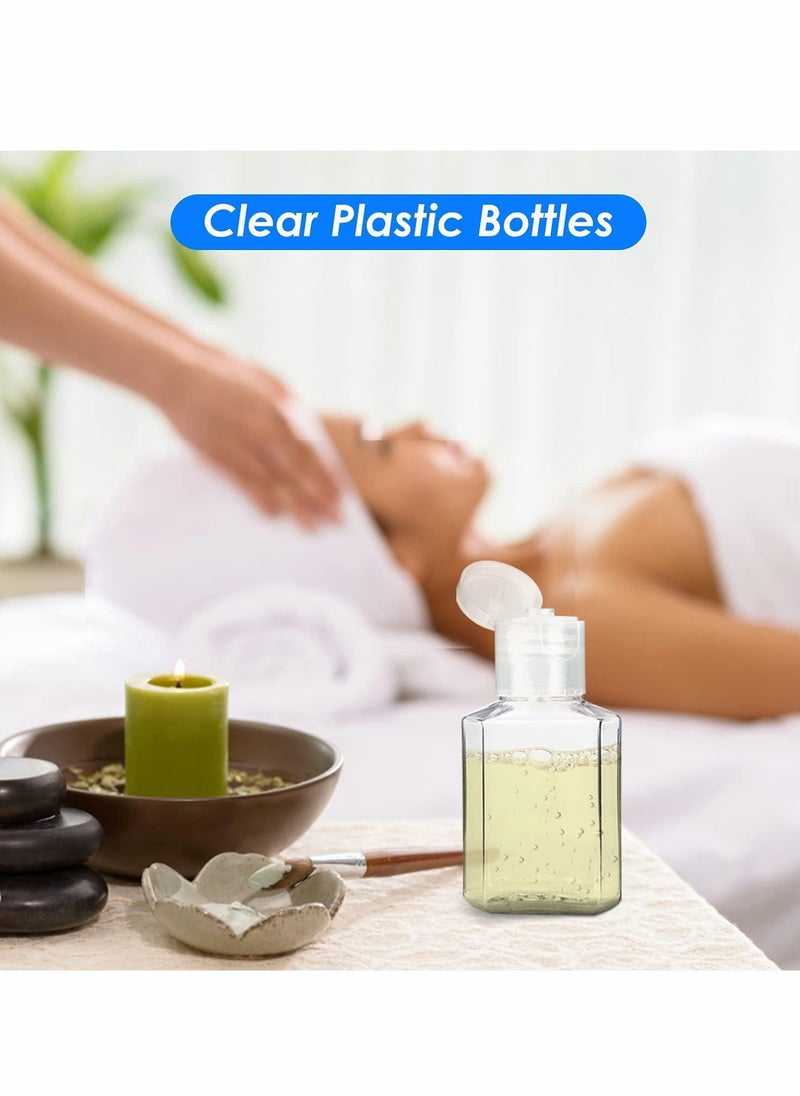 Generic - Portable Clear Plastic Bottles with Flip Cap for Hand Sanitizer and Toiletries, Refillable and Squeezable Travel Containers - Image 1