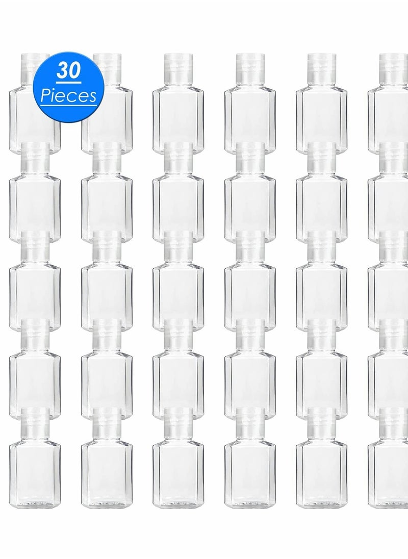 Generic - Portable Clear Plastic Bottles with Flip Cap for Hand Sanitizer and Toiletries, Refillable and Squeezable Travel Containers - Image 1