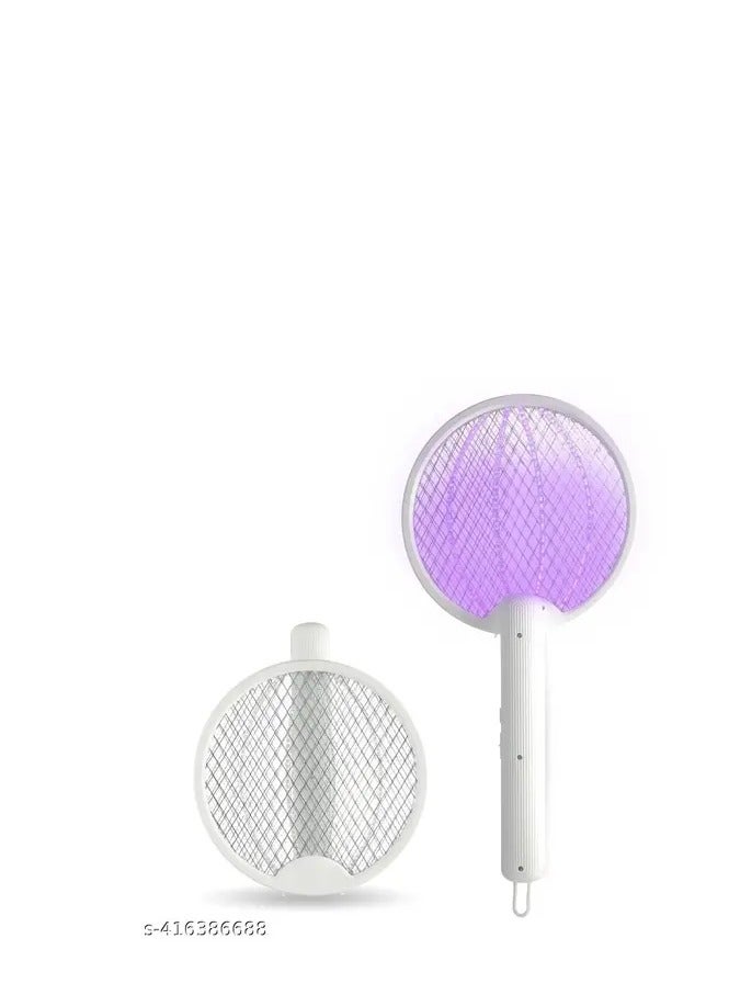 راكسوم مصباح قاتل البعوض - صاعق حشرات كهربائي 2700 فولت، قابل لإعادة الشحن عبر USB للاستخدام الداخلي والخارجي مع إضاءة ليلية للمنزل وغرفة النوم والمطبخ والمكتب (3 في 1) - Image 2