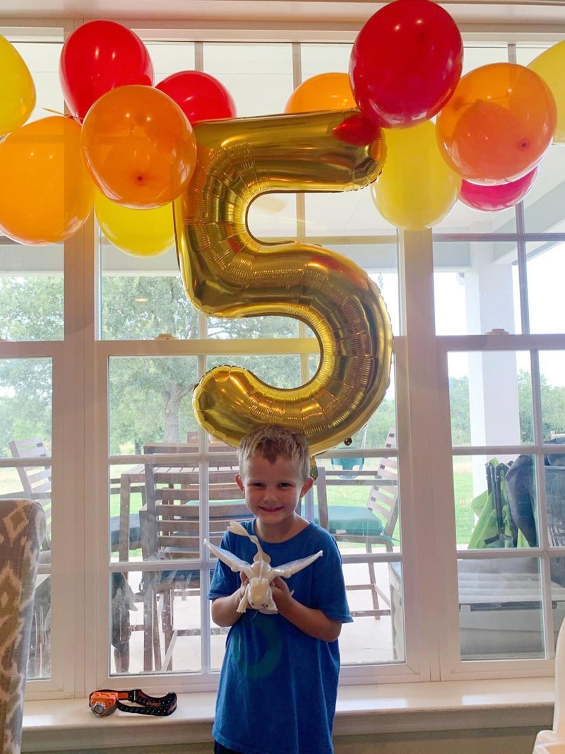 Mluchee Balloon Numbers 40 Inch 5 Ballon for 5th Birthday Decorations, 15 25 35 50 Big Gold Number Balloons for Wedding Graduation Party Decor - Image 3