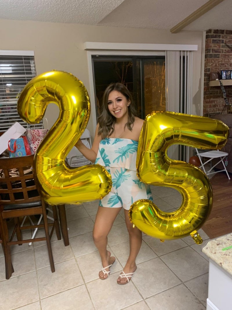 Mluchee Balloon Numbers 40 Inch 5 Ballon for 5th Birthday Decorations, 15 25 35 50 Big Gold Number Balloons for Wedding Graduation Party Decor - Image 4