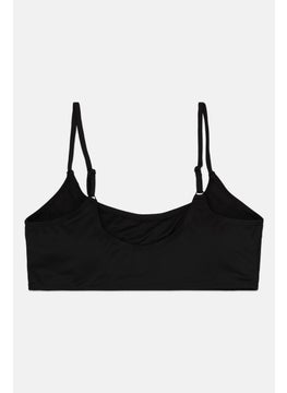 Ellesse Women Brand Logo Padded Bikini Top, Black  - Image 2