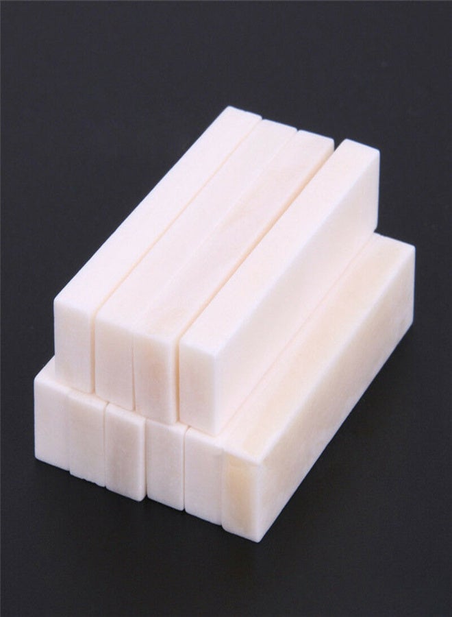 3PCS Guitar Blank Bone Nuts For Electric Bass Guitar Mandolin Banjo Ukulele 52x6x10mm Portable - Image 4
