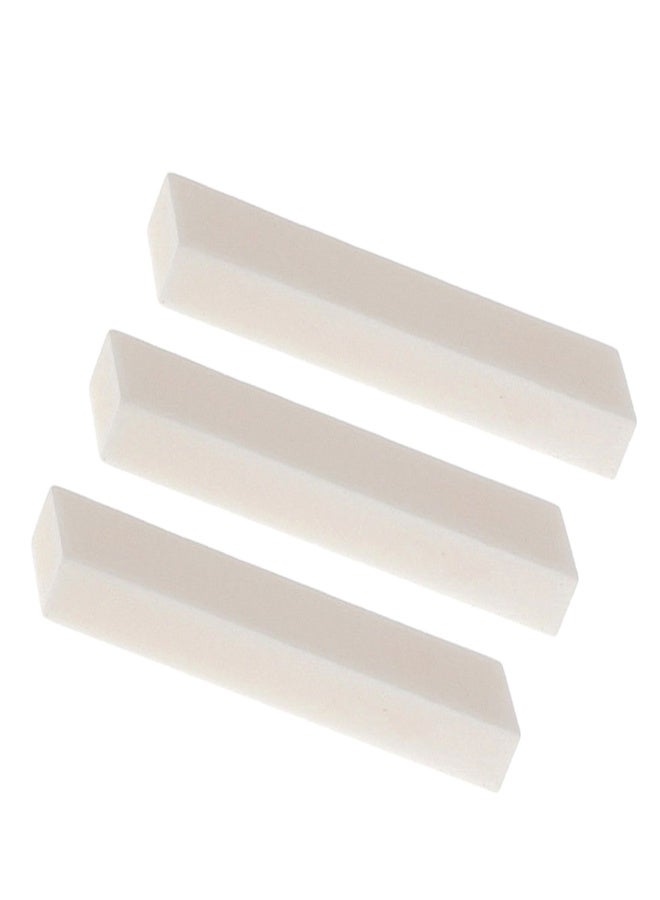 3PCS Guitar Blank Bone Nuts For Electric Bass Guitar Mandolin Banjo Ukulele 52x6x10mm Portable - Image 1