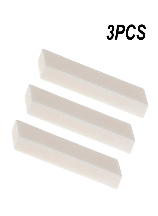 3PCS Guitar Blank Bone Nuts For Electric Bass Guitar Mandolin Banjo Ukulele 52x6x10mm Portable - Image 2