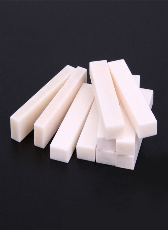 3PCS Guitar Blank Bone Nuts For Electric Bass Guitar Mandolin Banjo Ukulele 52x6x10mm Portable - Image 5