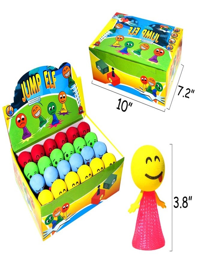 برولوسو كرات لعبة نطاطة ملونة من PROLOSO Jumping Popper مزودة بقاذفات زنبركية، 24 قطعة - Image 5
