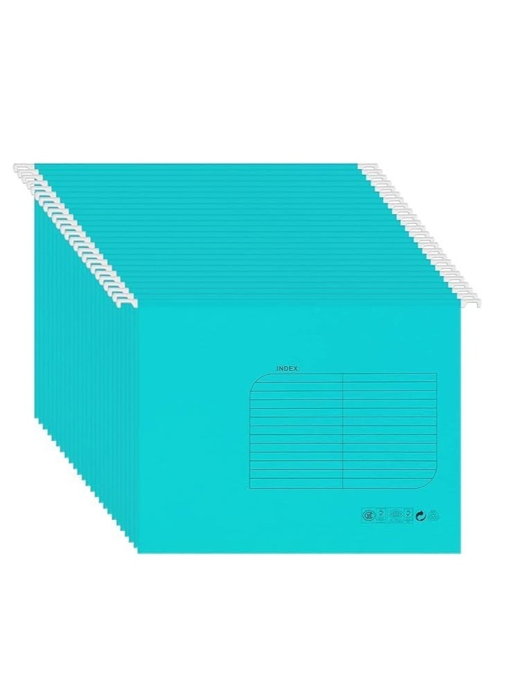 Generic - Suspension Files A4 (25 Pack,Blue), Suspension Files with Tabs and Card Inserts for Filing Cabinet,Hanging Filing Folders Filing Cabinet Folders - Image 1