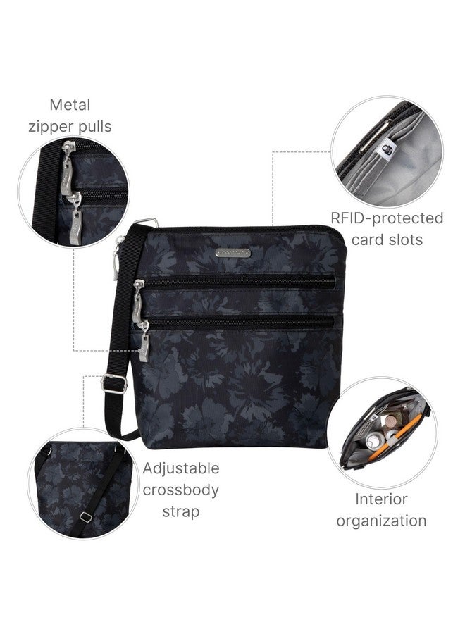 باجاليني حقيبة كروس بودي أساسية من Baggallini للنساء - حامل بطاقات RFID مدمج - محفظة كروس بودي مع جيب هاتف سهل الوصول إليه - Image 3