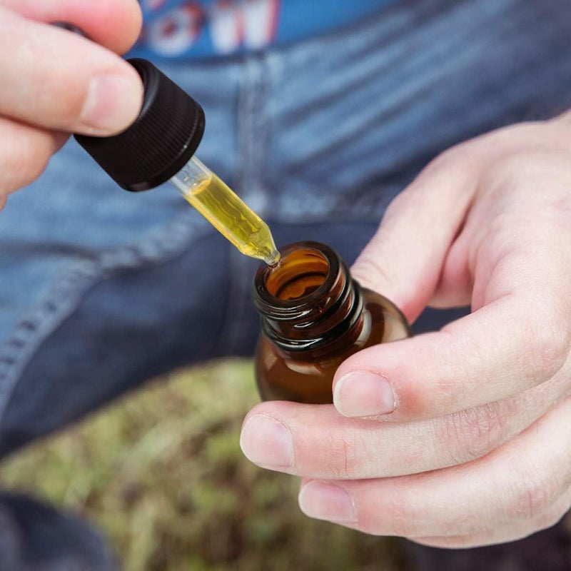 Set of 2 Droppers (2 Droppers) Glass 30ml Dark Amber - Image 3