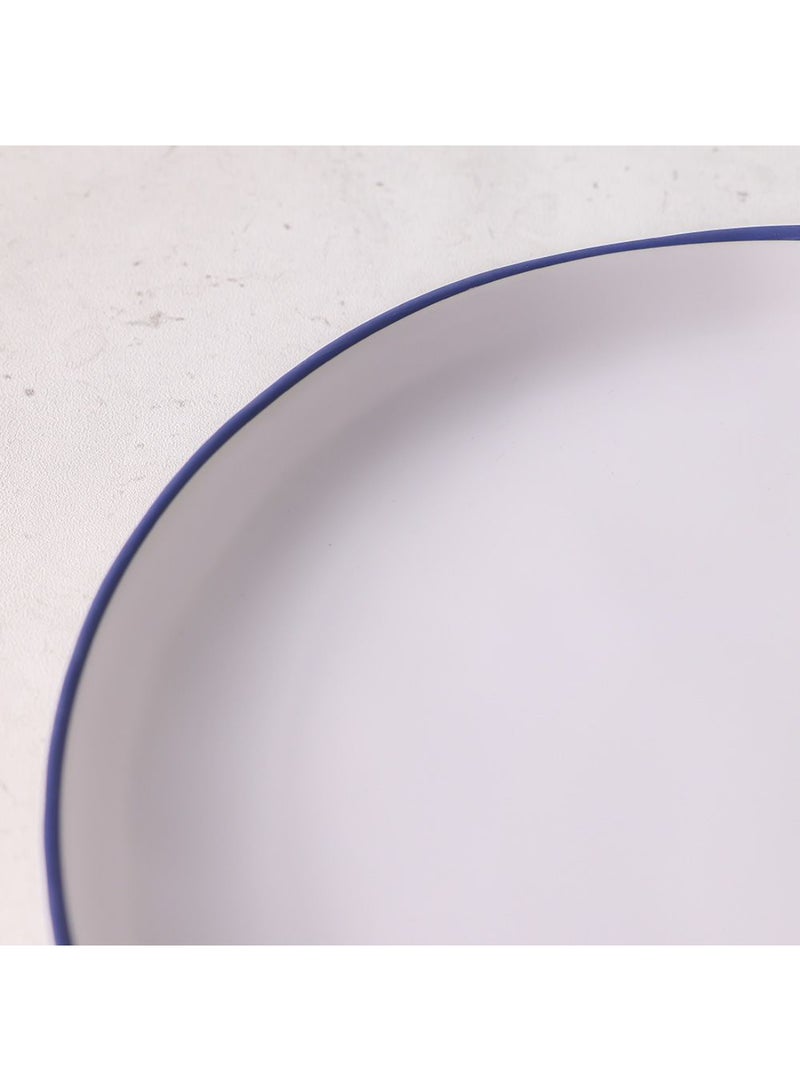 DANUBE HOME Milano Melamine Dinner Plate – Durable, Lightweight, Scratch-Resistant & BPA-Free Large Plate for Dining, Kitchen, Outdoor Use, Easy to Clean, Stylish Dinnerware - White - 27 Cm - Image 2