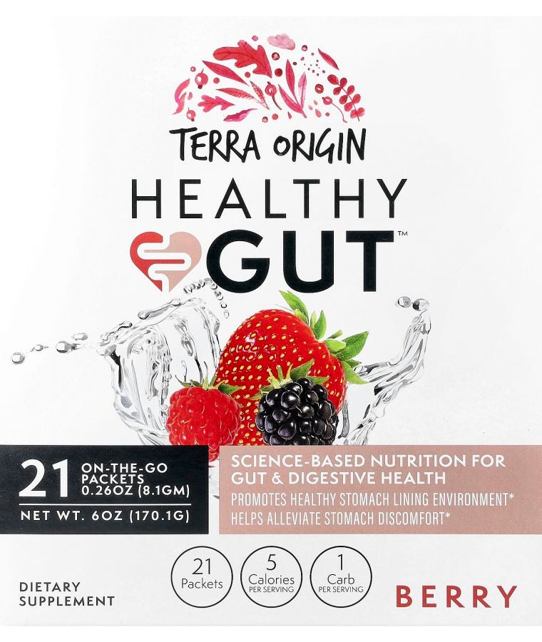 Terra Origin Healthy Gut™ Berry  21 On The Go Packets 0.26 oz (8.1 g) Each