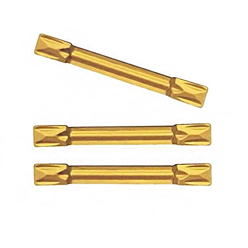 LAHDYFHOE GBJ MGMN200-G 10pcs Tin Coated Carbide Grooving Inserts 2mm Wide Grooving Carbide Inserts Lathe Cutters for MGEHR/MGIVR Lathe Grooving Cut-Off Tool - Image 5