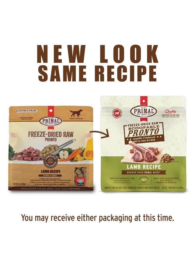 Primal Pet Foods Primal Freeze Dried Dog Food, Pronto Mini Nuggets, Lamb; Scoop & Serve, Complete & Balanced Meal; Also Use as Topper or Treat; Premium, Healthy, Grain Free, High Protein Raw Dog Food (25 oz) - Image 2