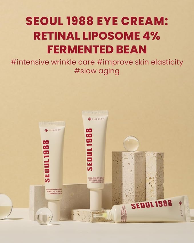 K-SECRET SEOUL 1988 Eye Cream : Retinal Liposome 4% + Fermented Bean - Image 2