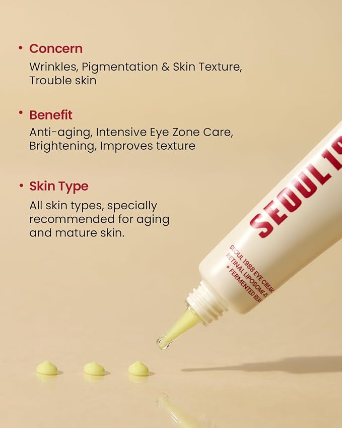 K-SECRET SEOUL 1988 Eye Cream : Retinal Liposome 4% + Fermented Bean - Image 4