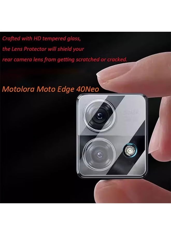 SNBFA - 1PCS Camera Lens Protector For Moto Edge 40 Neo,3D Full Coverage Tempered Glass Camera Lens Protector High Transparent Camera Cover Anti-scratch Phone Accessory For Motorola Edge 40 Neo 5G - Image 1