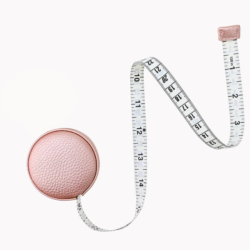 3m120 Tape Measure Body Measuring Tape for Body Cloth Tape Measure for Sewing Fabric Tailors Medical Measurements Tape Dual Sided Cloth Tailor Craft Ruler RetractablePink