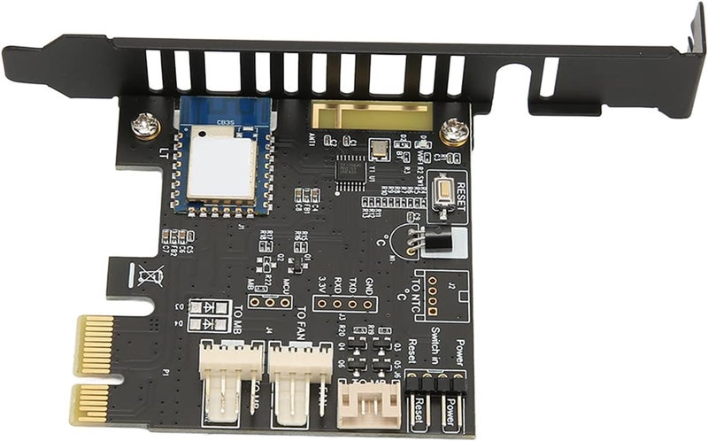 klarako PC Remote Switch Card for Computer, Temperature Detection, Fan Speed, 2.4G Interface, Timer Switch Compatible with All Systems (PCESWBT-T01) - Image 1