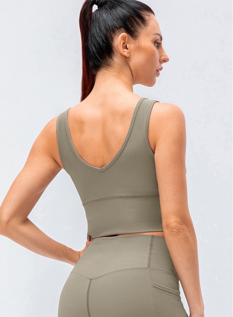 Loquat New women running fitness air tight sexy yoga sports vests  - Image 2