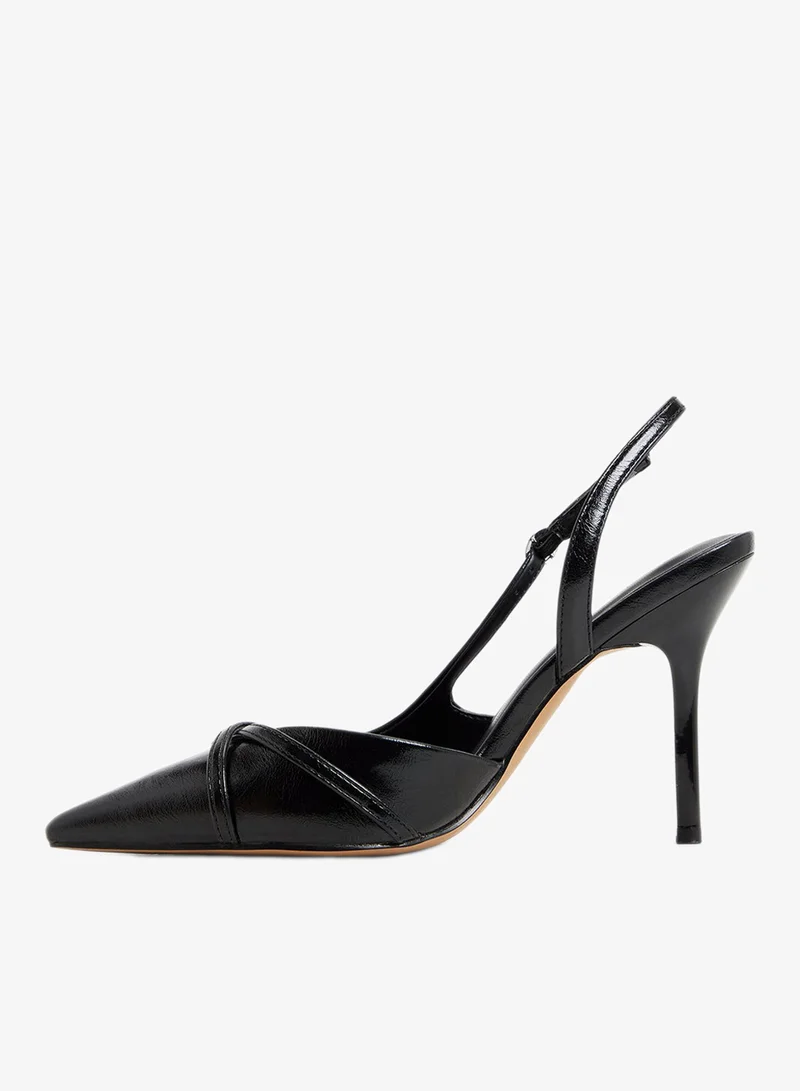 كول ات سبرنج صنادل بكعب كاجوال بحزام خلفي