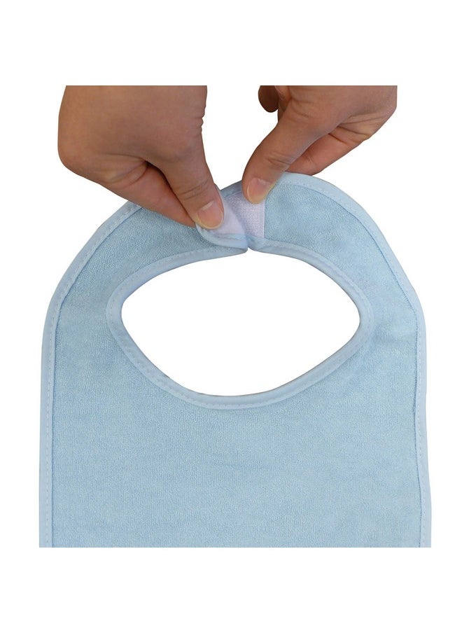 Neat Solutions Neat Solutions 8 Count Multi-Color Solid Knit Terry Feeder Bib, Boy  - Image 4