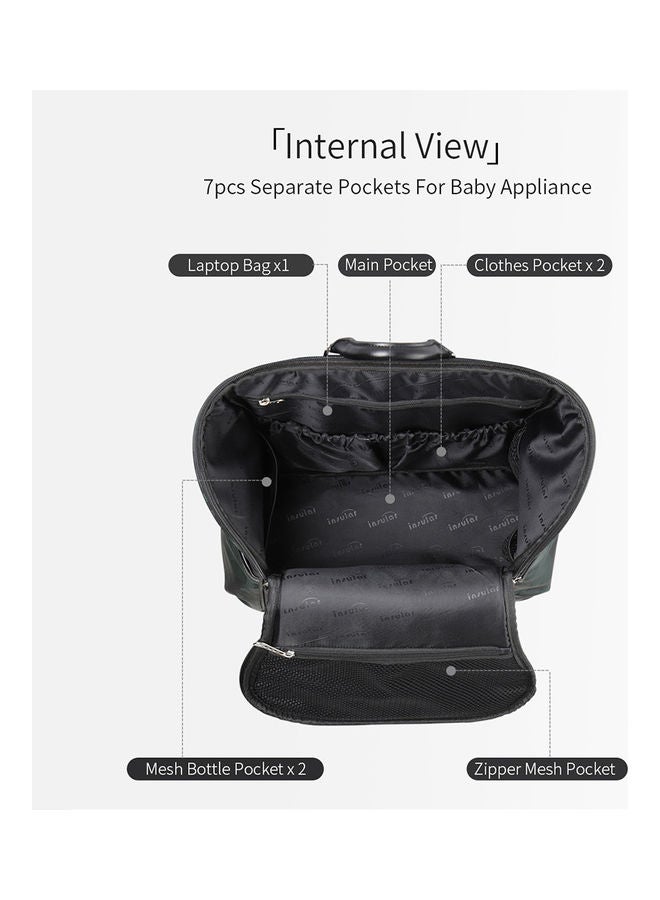 NIBEMINENT Large Capacity Multi-Function Waterproof Diaper Bag - Image 4