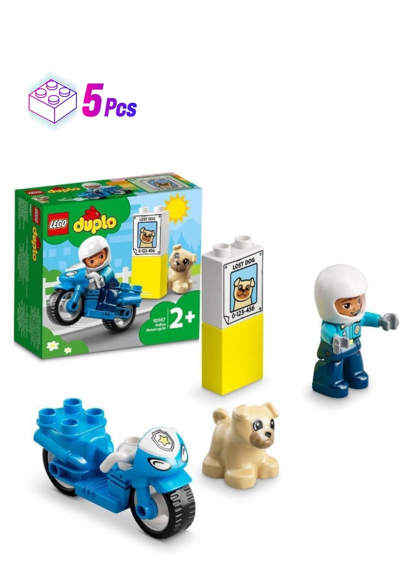 LEGO Duplo Police Motocycle (5 Pieces)  - Image 1