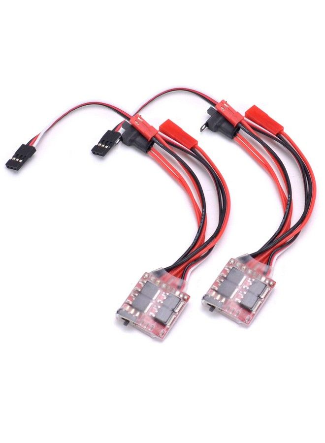 Rc 20A Brushed Esc Electronic Speed Controller W/Brake For Rc Car Boat Tank(2Pcs)  - Image 1