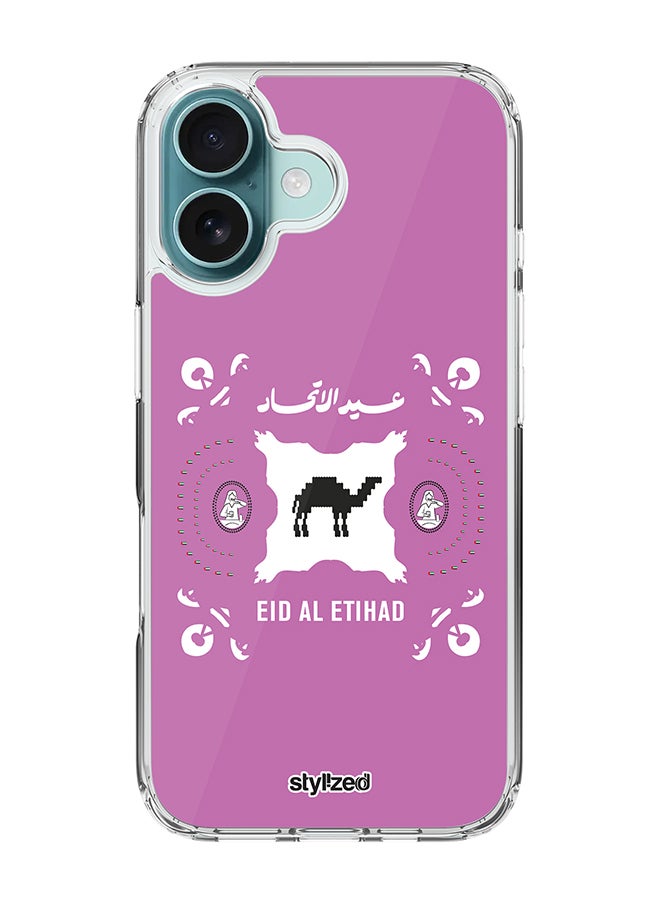 Stylizedd for iPhone 16 Case [For MagSafe] Slim Magnetic cover Clear Phone Case [ Designed cover for iPhone 16 ] - Purple - Image 1