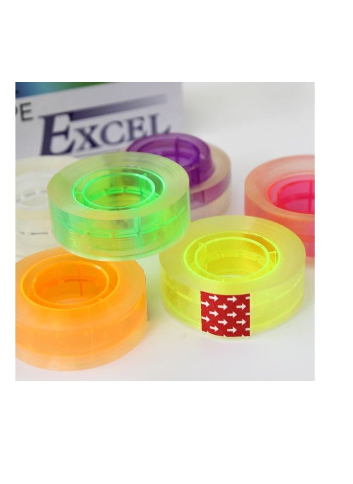 ORYX Crystal Clear Tape On Colored Core Economy  (3/4in) 36YD  - Image 4