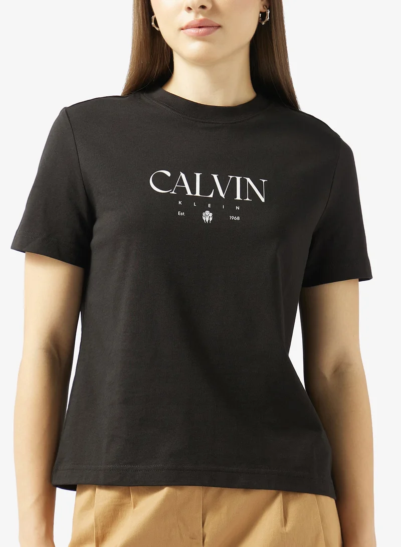 Calvin Klein Jeans  Graphic Crew Neck T-Shirt for Women | Best Price UAE