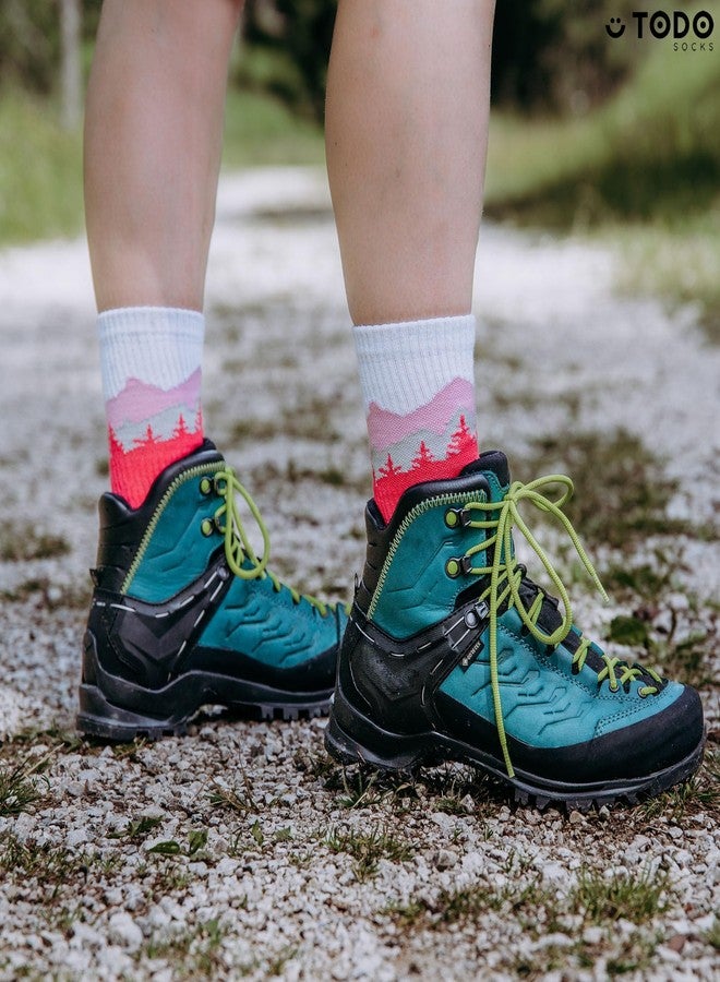 تودو جوارب TODO للمشي لمسافات طويلة مصنوعة من 55% صوف ميرينو - قابلة للتهوية، دافئة - لجميع الأنشطة الخارجية (فالكون فوكسيا، 39) - Image 5