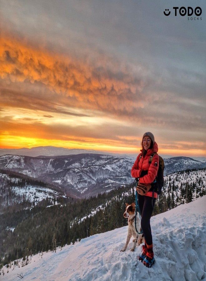 تودو جوارب TODO للمشي لمسافات طويلة مصنوعة من 55% صوف ميرينو - قابلة للتهوية، دافئة - لجميع الأنشطة الخارجية (فالكون فوكسيا، 39) - Image 4