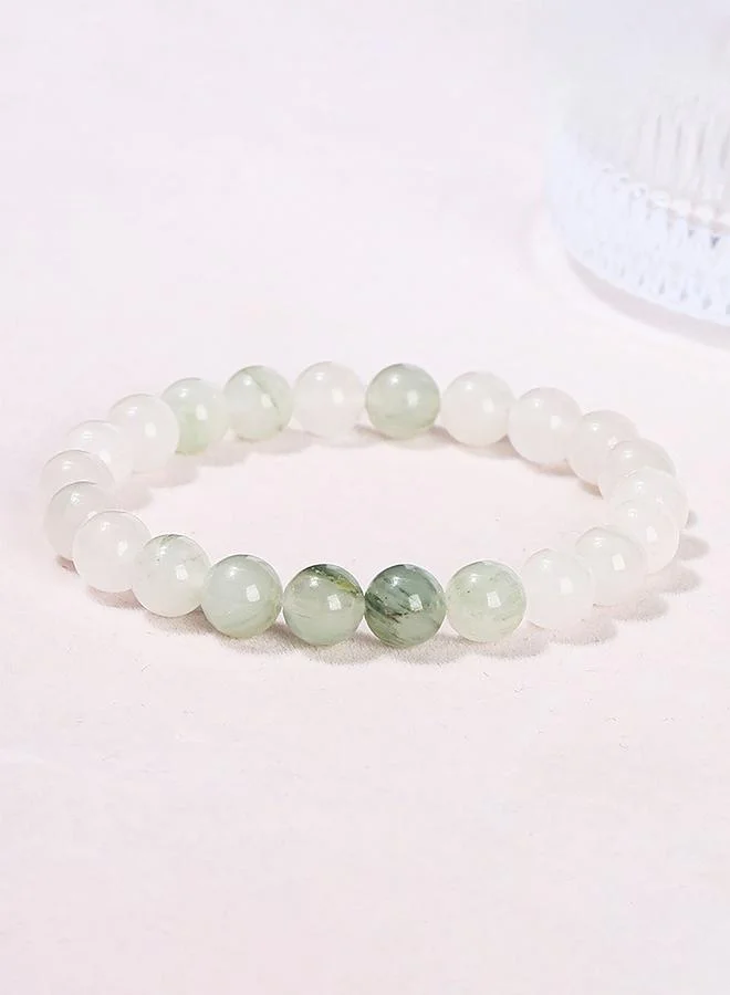 Take Two  Green Jade Beaded Bracelet for Women | Best Price UAE