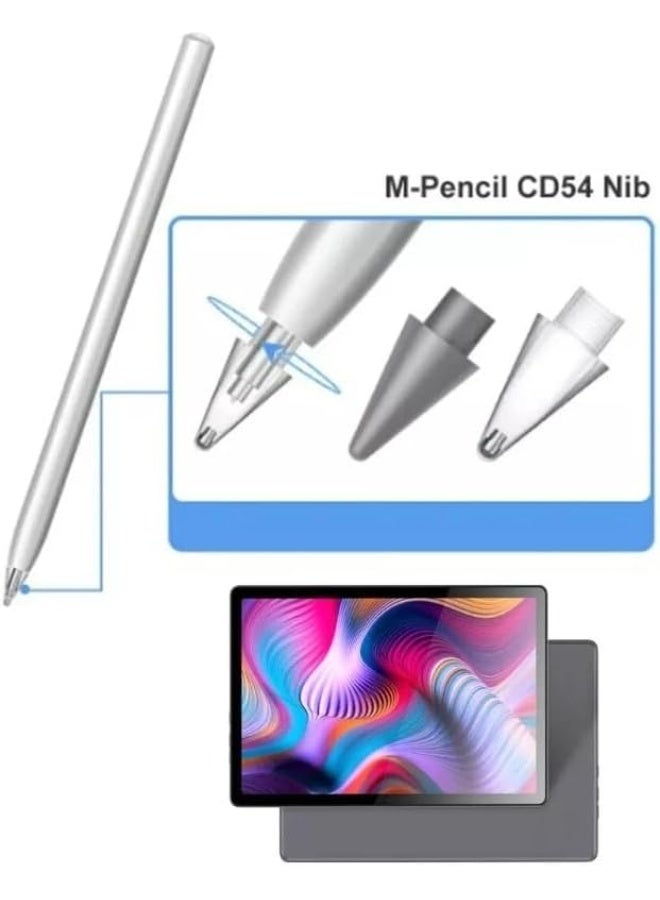 2PCS Replacable Stylus Pen Tips for Huawei M-Pencil 2nd Pencil Spare Nib Tip Stylus Touchscreen Pen M-Pencil 2Generation CD54 Nib Pencil Tip (Clear) - Image 3