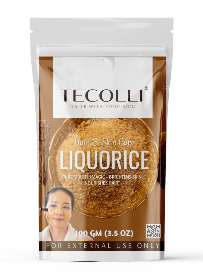 Pure Liquorice Powder (100g) – Skin & Hair Care Mulethi | Yastimadhu | Glycyrrhiza Glabra