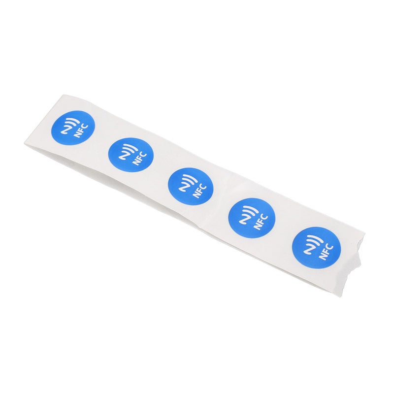 ملصقات NFC قابلة للبرمجة 30 قطعة، علامات PVC زرقاء، ذاكرة 504 بايت لمشاركة البطاقات والوسائط - Image 5