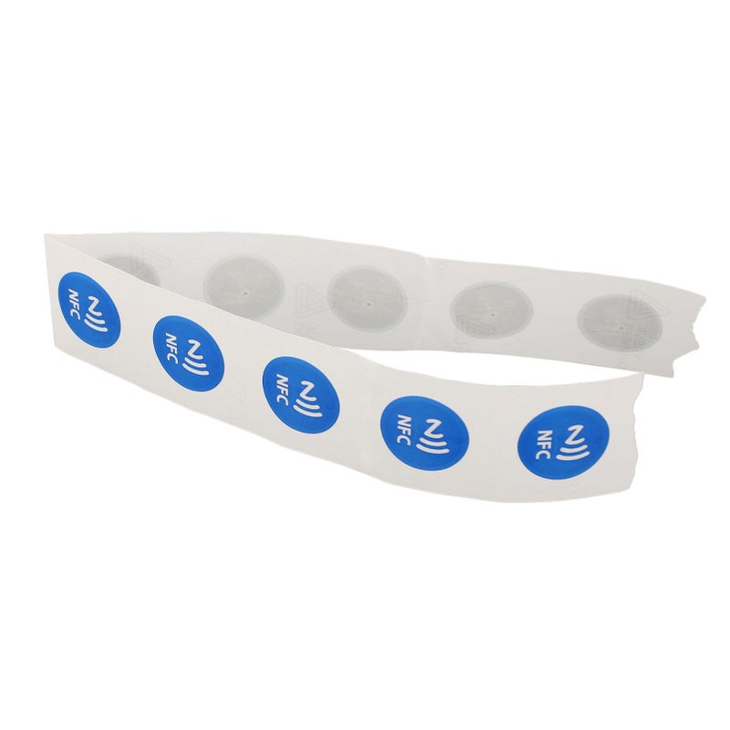 ملصقات NFC قابلة للبرمجة 30 قطعة، علامات PVC زرقاء، ذاكرة 504 بايت لمشاركة البطاقات والوسائط - Image 2