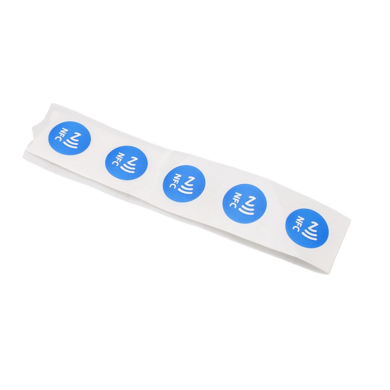 ملصقات NFC قابلة للبرمجة 30 قطعة، علامات PVC زرقاء، ذاكرة 504 بايت لمشاركة البطاقات والوسائط - Image 4