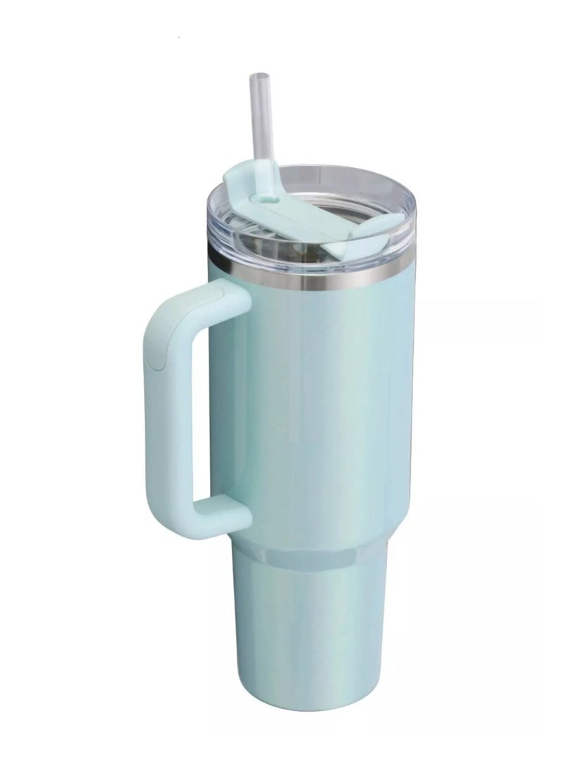 ستانلي كوب ستانلي  H2.0 إصدار محدود  باللون Blueberry Milk مصنوع من الفولاذ المقاوم للصدأ 40 oz  - Image 2