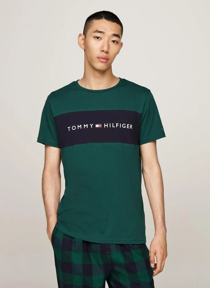 تومي هيلفيغر Logo Print T-Shirt