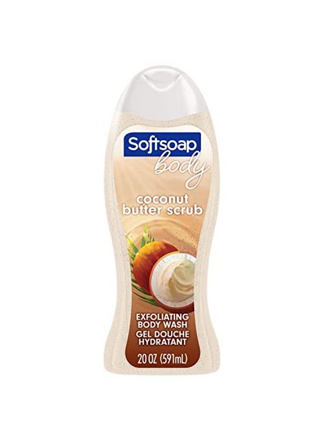Softsoap Body Wash Coconut Butter Scrub Body Wash Exfoliating Body Wash 20 Ounce - Image 1