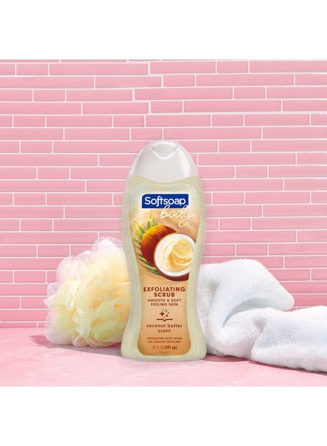 Softsoap Body Wash Coconut Butter Scrub Body Wash Exfoliating Body Wash 20 Ounce - Image 3