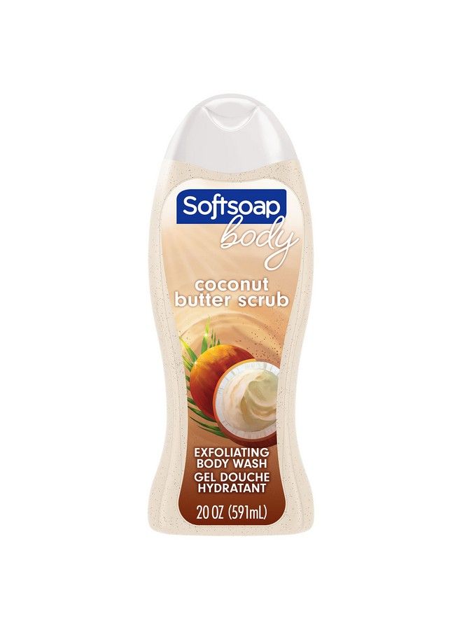 Softsoap Body Wash Coconut Butter Scrub Body Wash Exfoliating Body Wash 20 Ounce - Image 2