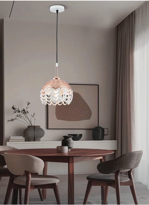 Modern Pendant Ceiling Light 6149-1 with E27 Lamp Base, 40W Max, Adjustable Length 80cm - Elegant Hanging Light Fixture (Lamp Not Included)
