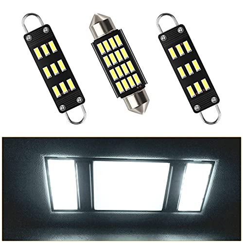 MbuyDIY Interior LED Map Dome Light Bulbs Kit Compatible with 1988-1998 Chevy Silverado GMC Sierra C1500 K1500 C2500 K2500 Pickup Truck, White - Image 1