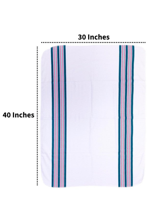 Vakly Hospital Receiving Baby Blankets [Pack of 3] Soft 100% Cotton Flannel Nursery Swaddle, 30''x40'' Cozy Unisex Wrap for Swaddling & Wrapping Newborn Babies for Girl or Boy - Image 5