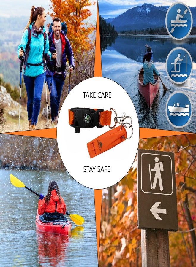 LuxoGear Hiking Whistle for Emergency Survival Compass Fire Starter Safety for Kayak Boating - Image 4